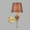 Миниатюра фото бра с выключателем на корпусе lumion eletra 8417/1w латунь | 220svet.ru